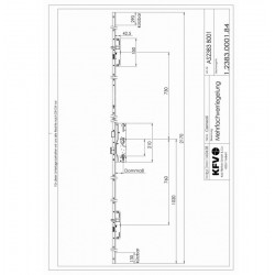 Zamek listwowy KFV 72/55...